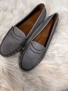 Ralph Lauren purple Perforated Penny Loafers - Women's Flats